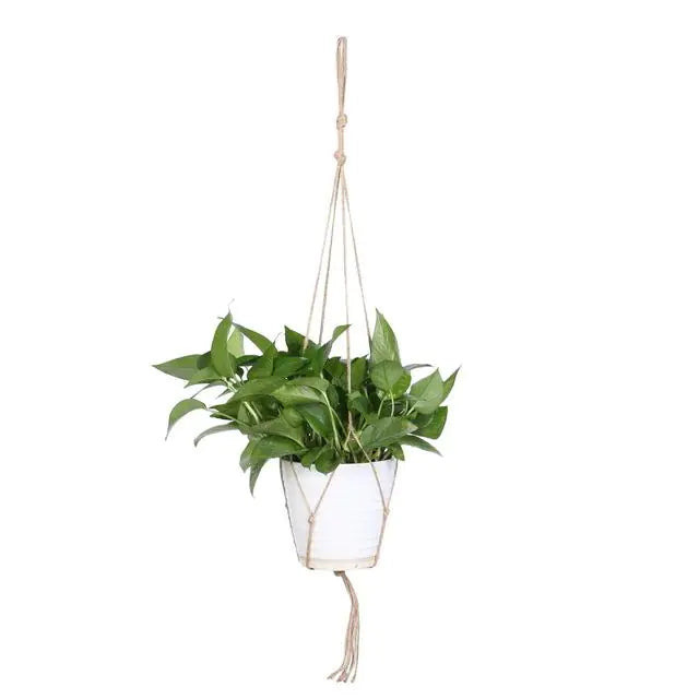 Bohemian Wall Hanging Plant Basket for Balcony Decor