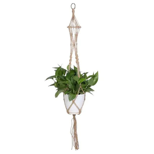 Bohemian Wall Hanging Plant Basket for Balcony Decor
