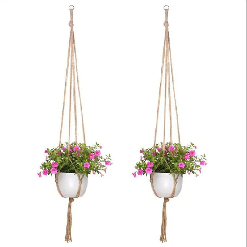 Bohemian Wall Hanging Plant Basket for Balcony Decor